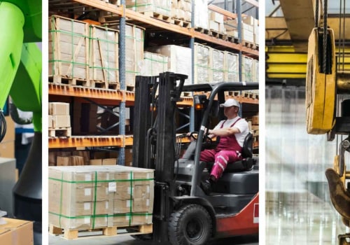 What are the three types of material handling?